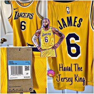 LeBron James Los Angeles Lakers Nike 2021/22 #6 Swingman Jersey - Gold - Icon